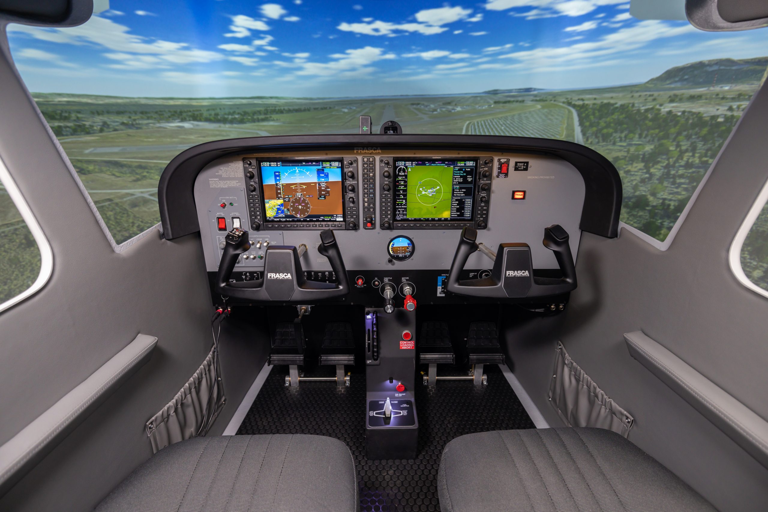 Cessna-172 Panel Frasca Flight Simulator